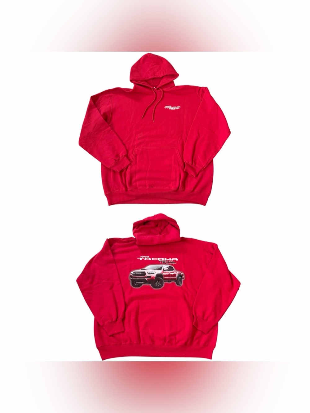 TRD Toyota Racing Development Tacoma Pro Hoodie Sweatshirt Adult Sz XL Red NEW